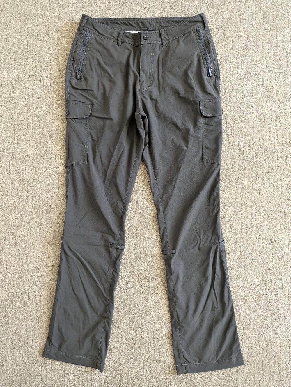 Clothing Arts Cargo Pants Womens 8 Gray P Cubed Pick Pocket Proof Hiking Travel